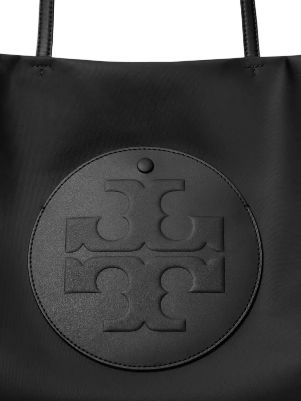 Tory Burch Ella ロゴパッチ ハンドバッグ ラージ | ブラック