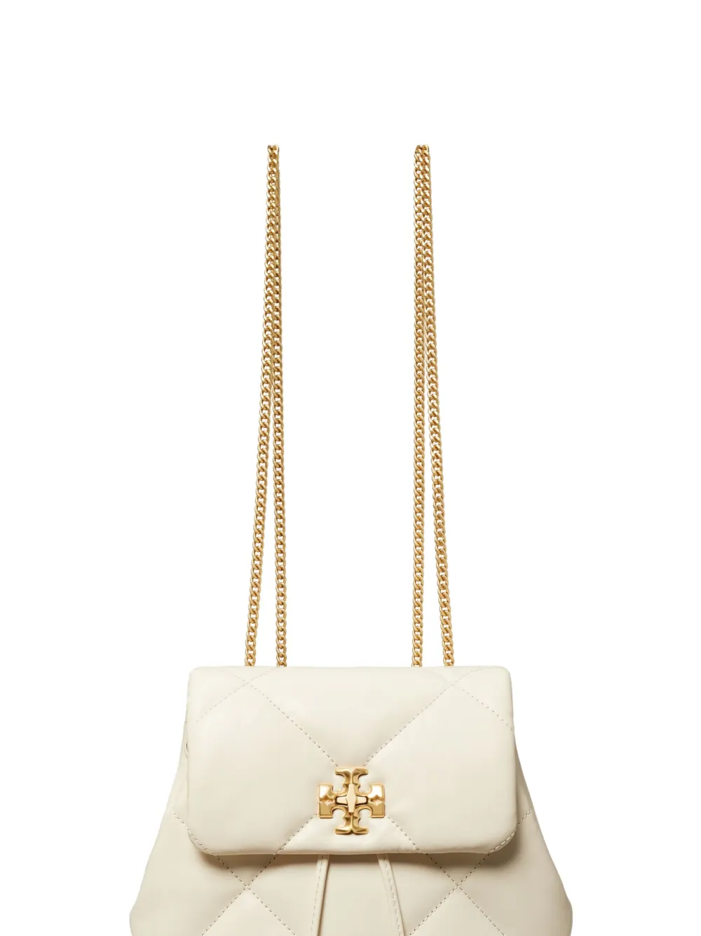 Tory Burch Kira Quilted Leather Backpack | White | FARFETCH