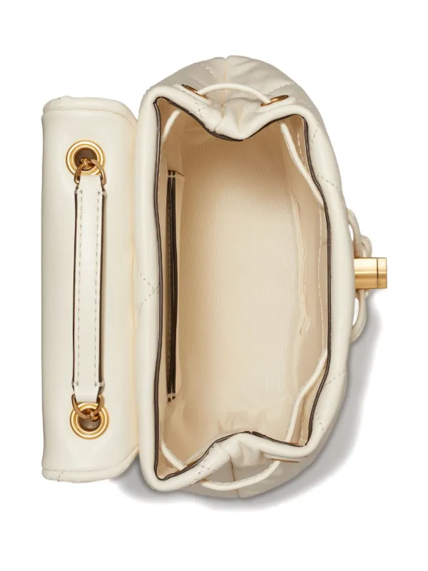 Tory Burch Kira Quilted Leather Backpack | White | FARFETCH