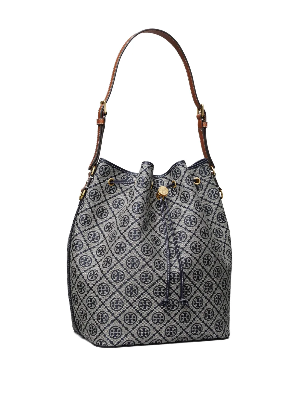 TORY BURCH T MONOGRAM BUCKET BAG