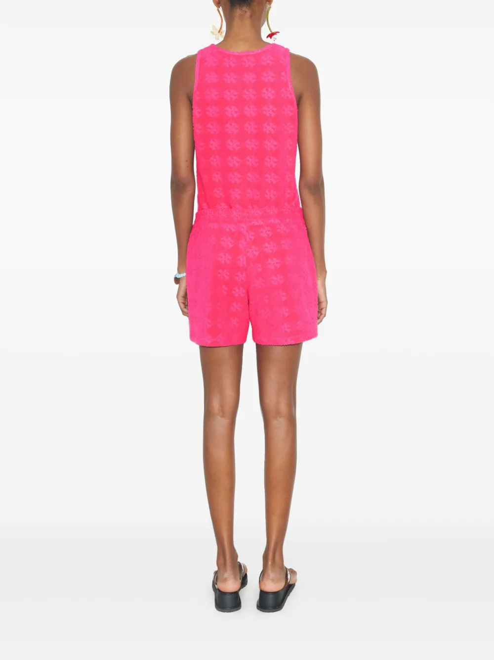 Tory Burch Badstof shorts met jacquard Roze