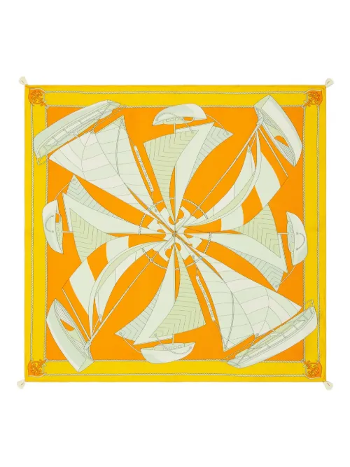 Foulard à imprimé Sailboat - Tory Burch - Modalova