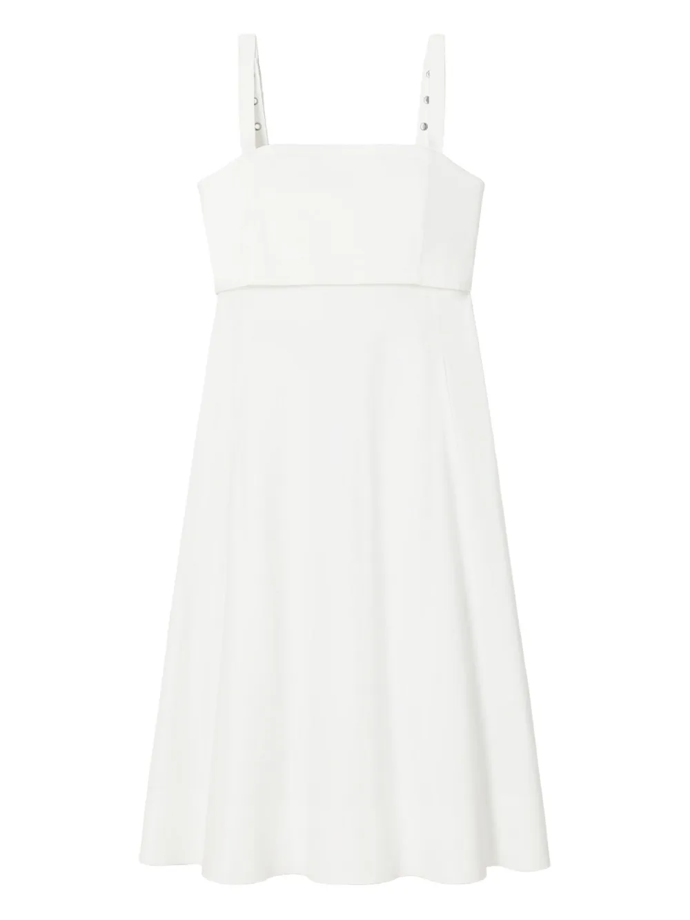 Tory Burch スクエアネック ドレス - ホワイト Tory Burch スクエアネック ドレス - ホワイト