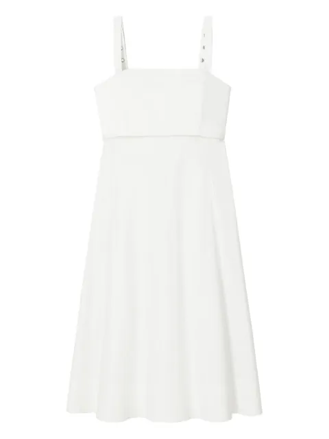 Tory Burch structured square-neck midi dress
