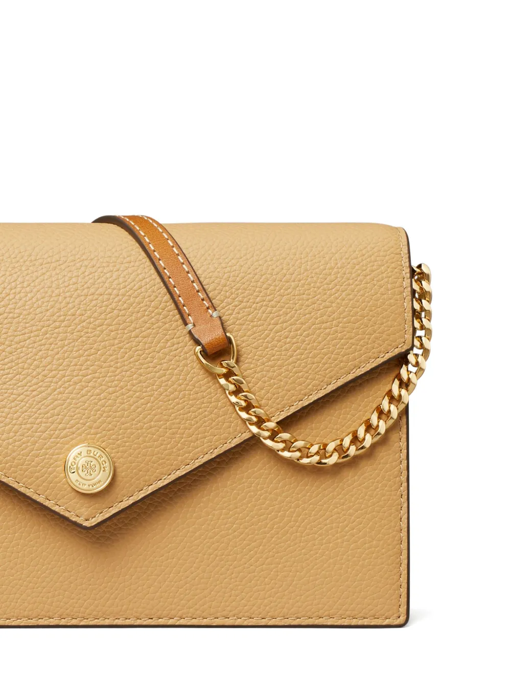 Tory Burch Portemonnee met ketting Bruin