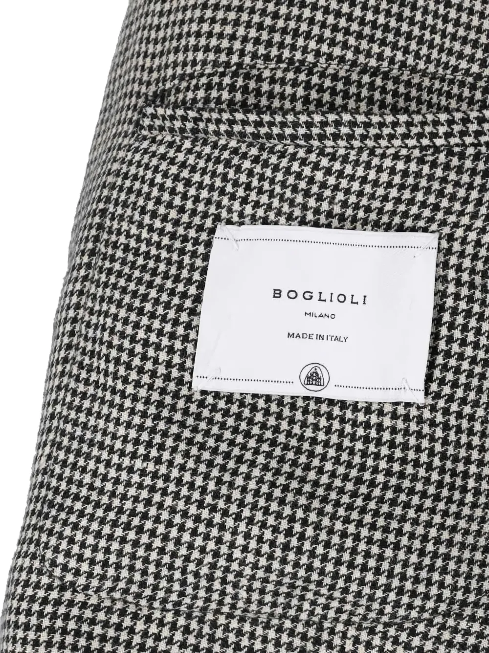 Boglioli Blazer met pied-de-poule print Zwart