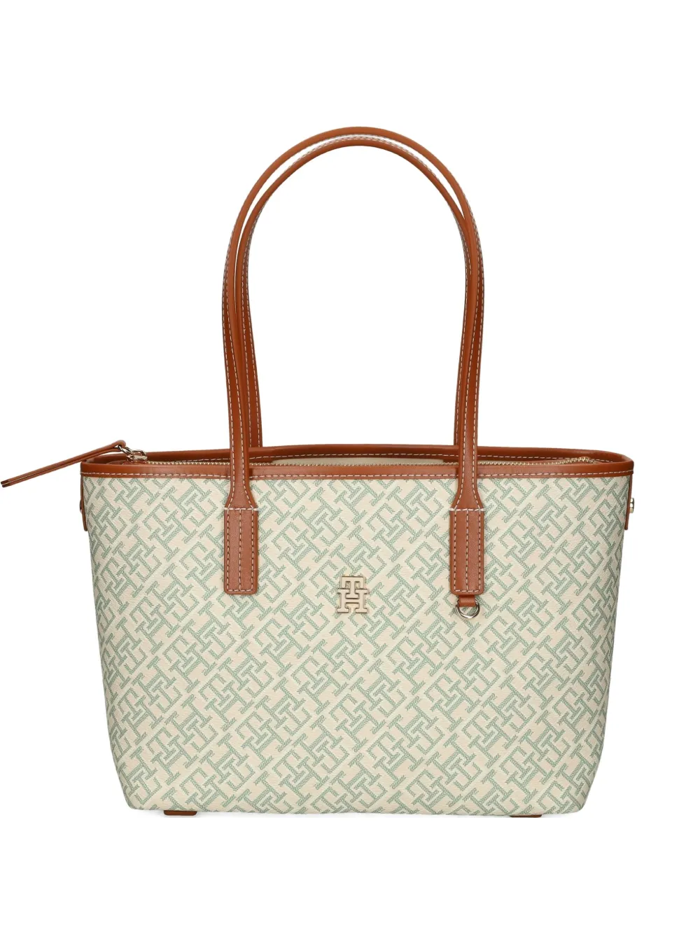 Tommy Hilfiger TH Monoplay monogram canvas tote bag | White | Image 1