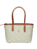 Tommy Hilfiger TH Monoplay monogram canvas tote bag - White