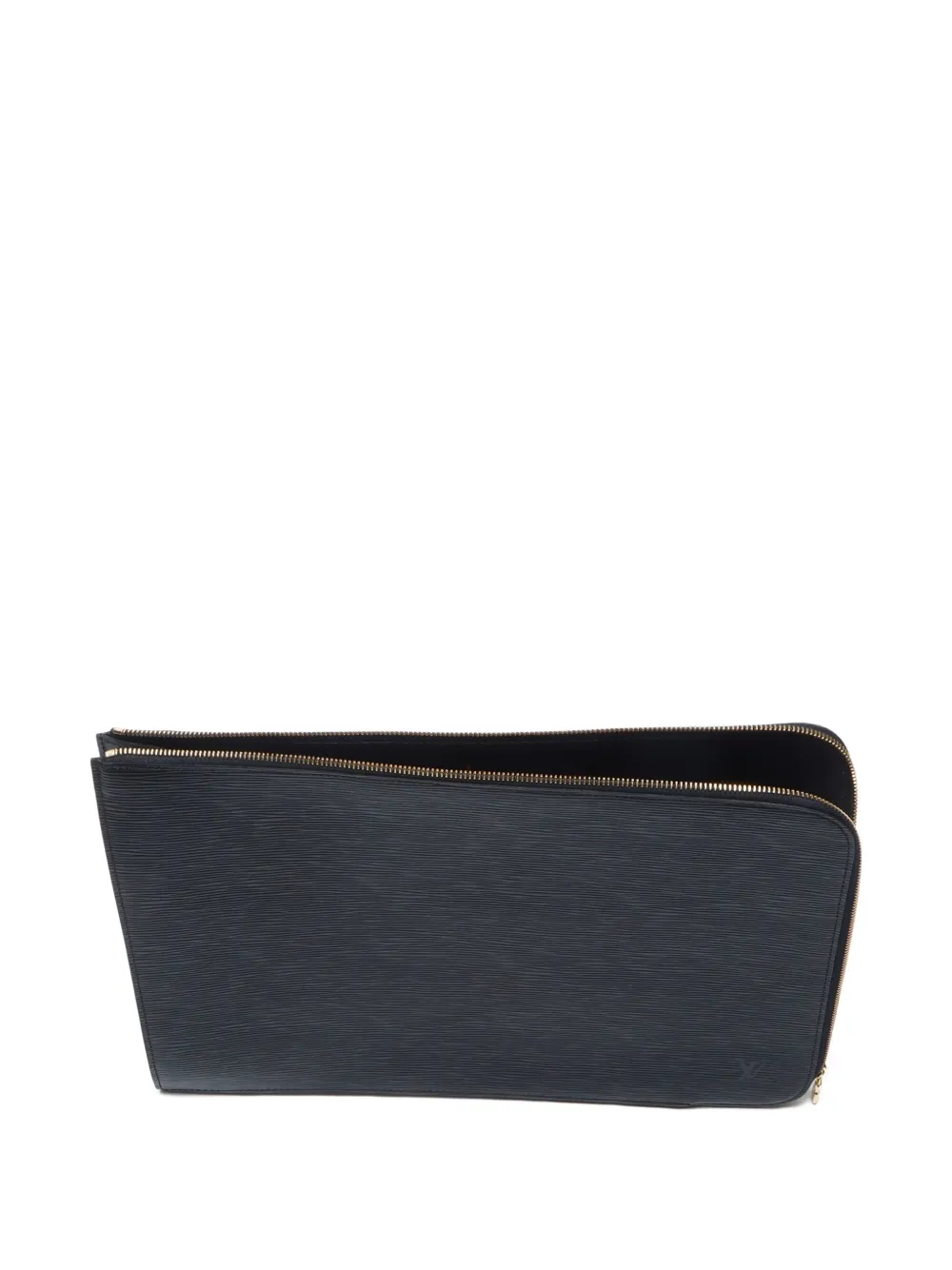 Pre-owned Louis Vuitton 1997 Poche Documents 38 Laptop Bag In Black