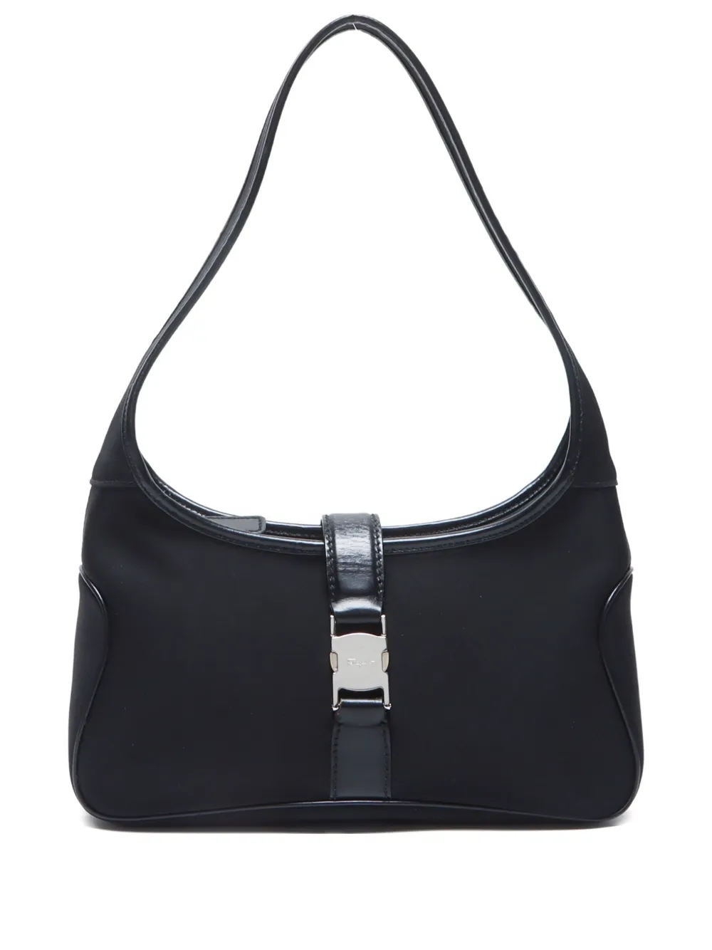 Ferragamo Pre-Owned 2000-2010 leather-trim shoulder bag | Black | Image 1