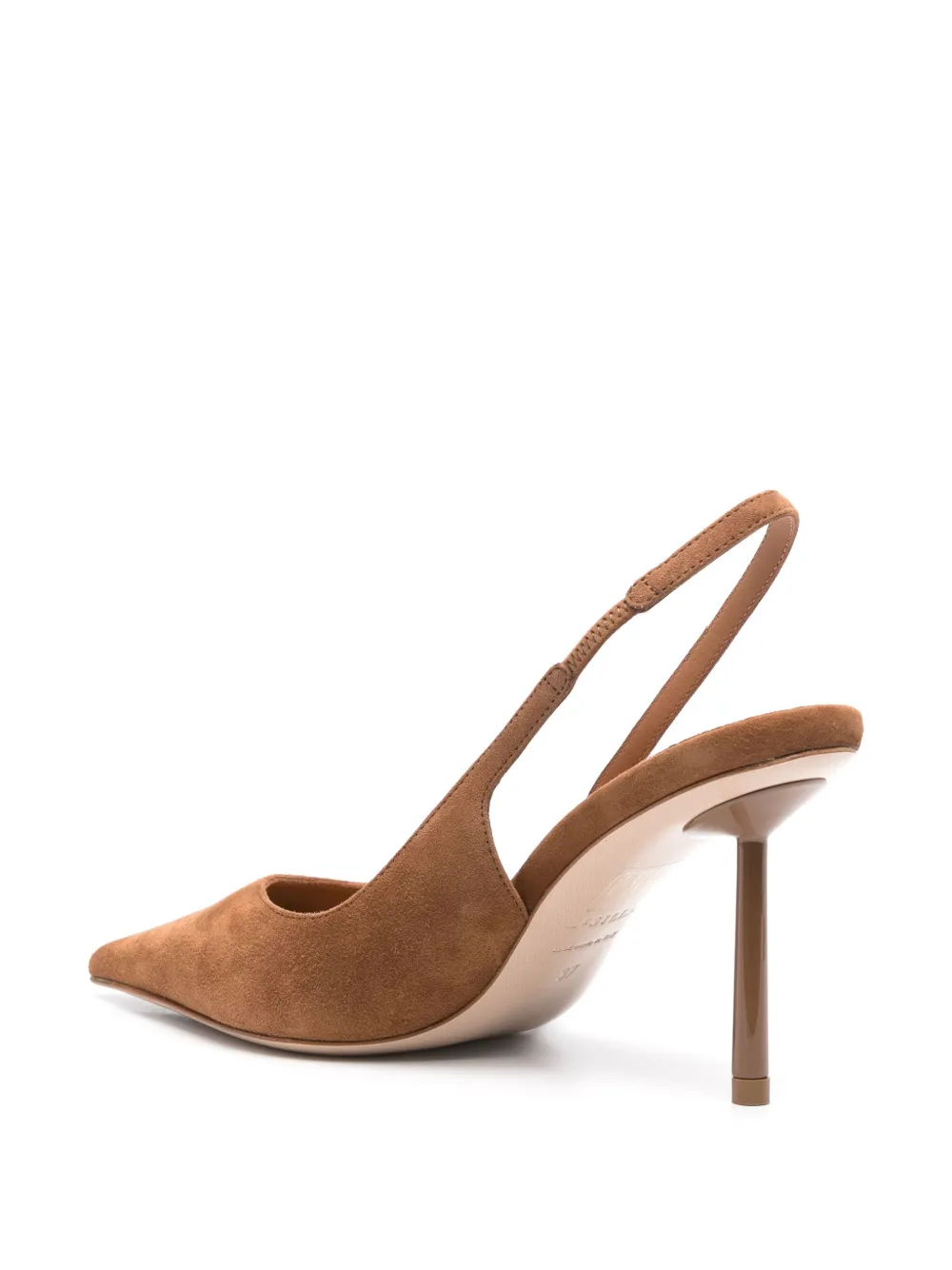 Le Silla 90mm leather pumps Brown
