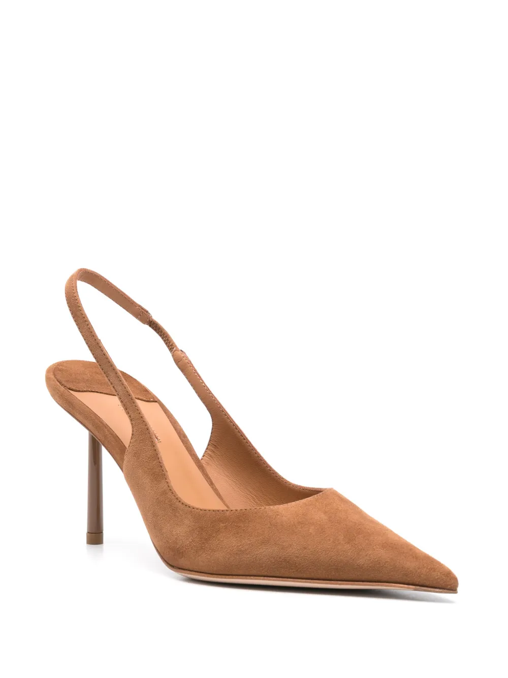 Le Silla 90mm leather pumps Brown