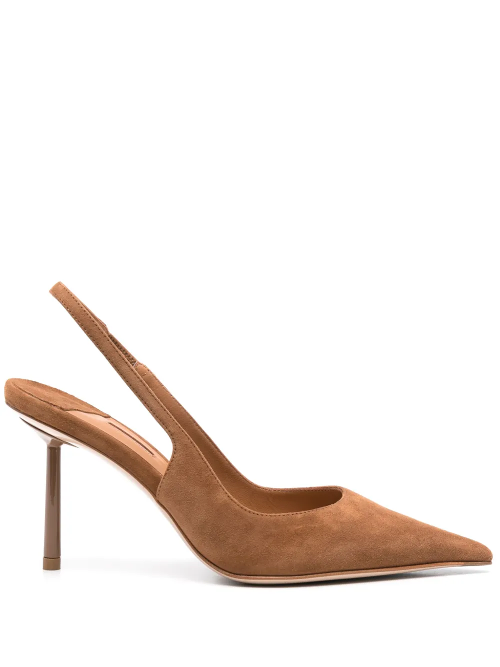 Le Silla 90mm leather pumps Brown