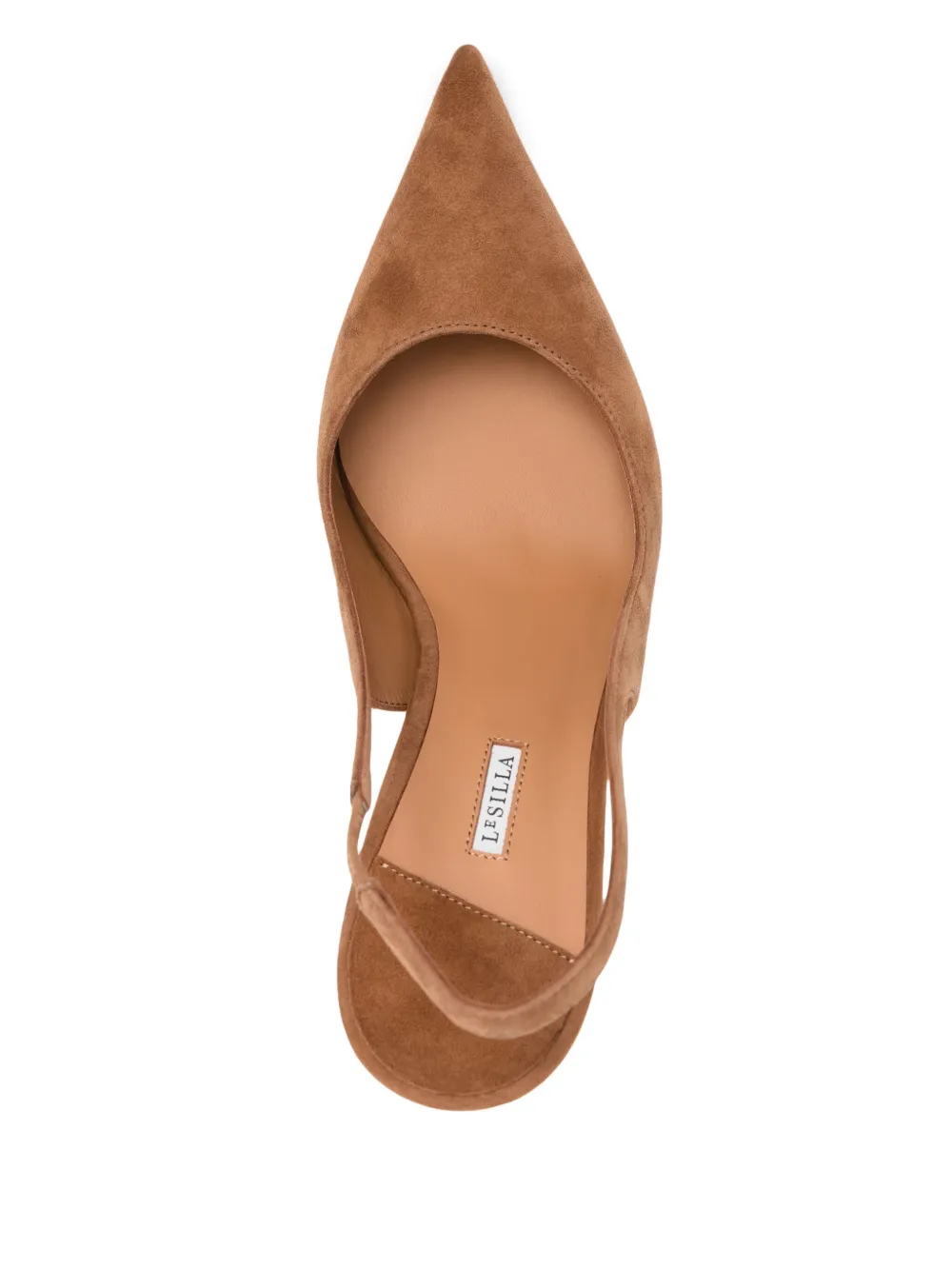 Le Silla 90mm leather pumps Brown