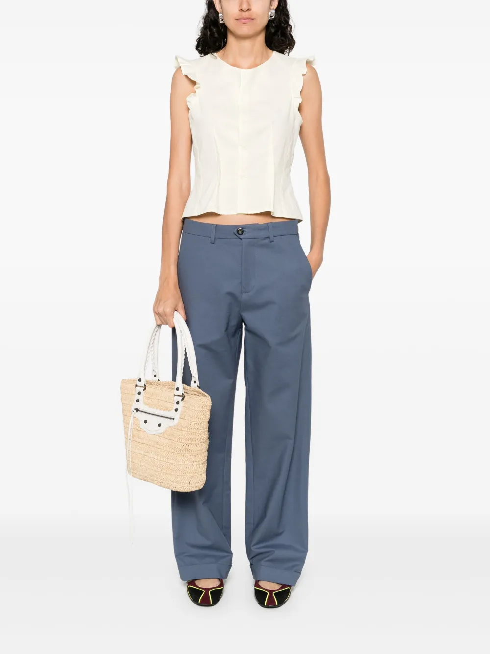 Société Anonyme Katoenen broek Blauw
