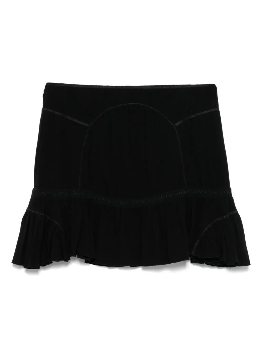 Prada Pre-Owned 2000s flared mini-rok - Zwart