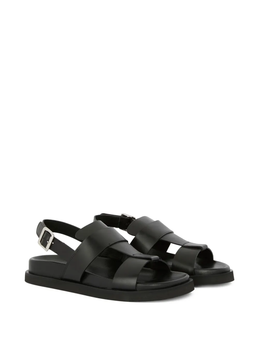 GUGLIELMO ROTTA Tilda strappy flat sandals - Zwart