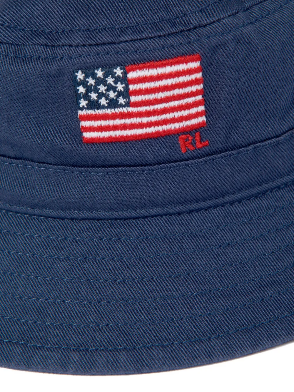 POLO RALPH LAUREN KIDS Vissershoed met geborduurde vlag Blauw