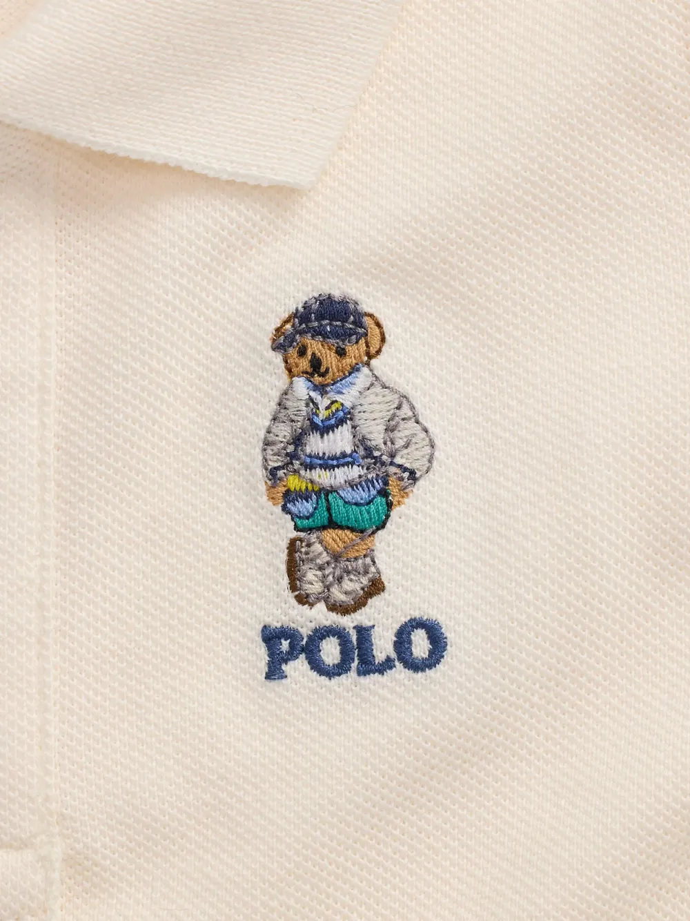 POLO RALPH LAUREN KIDS Katoenen poloshirt Beige