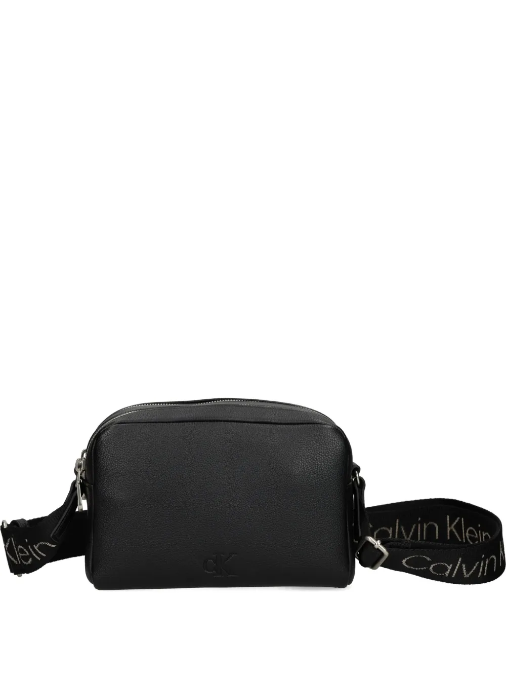 Calvin Klein Crossbodytas met logoband Zwart