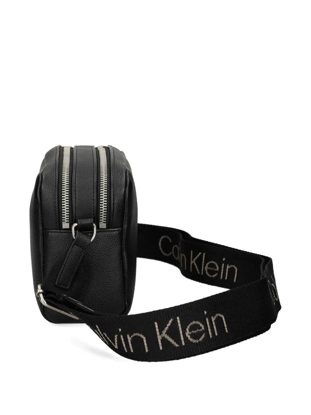Calvin Klein Crossbodytas met logoband Zwart