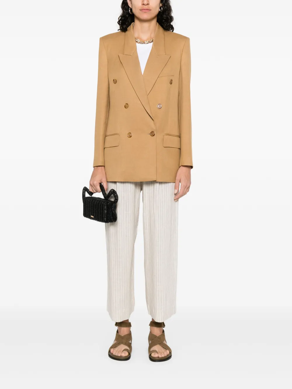 DONDUP DOUBLE-BREASTED BLAZER 