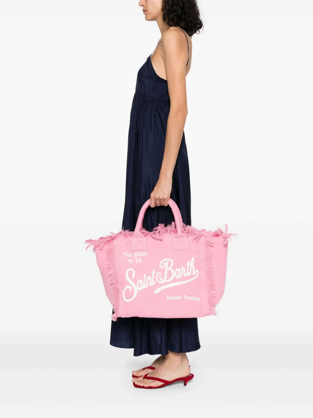 MC2 Saint Barth linen tote bag - Roze