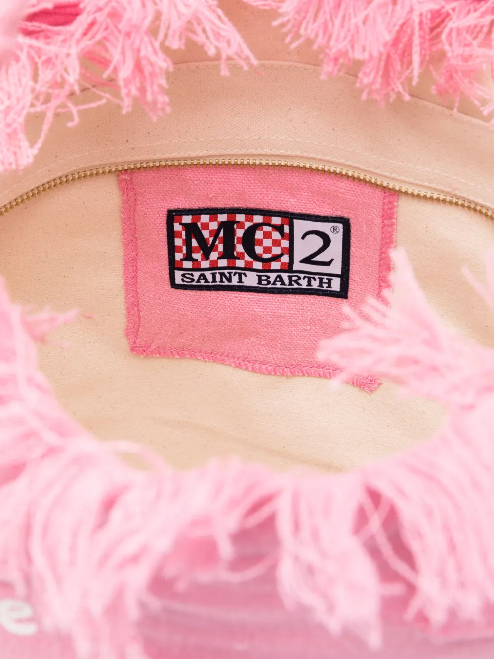 MC2 Saint Barth Linnen shopper Roze