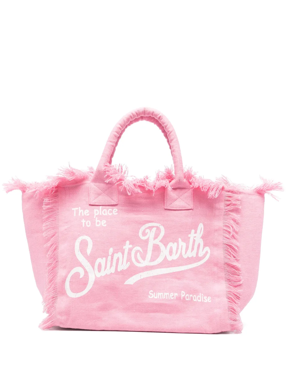 MC2 Saint Barth リネン ハンドバッグ - ピンク MC2 Saint Barth リネン ハンドバッグ - ピンク
