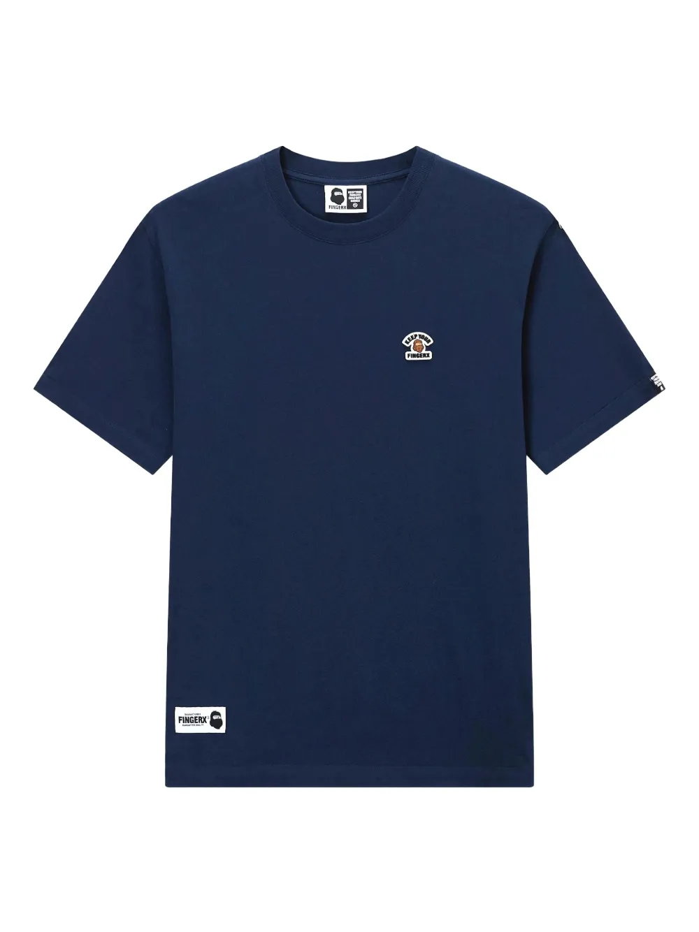 FINGERCROXX logo-appliqué T-shirt | Blue | Image 1