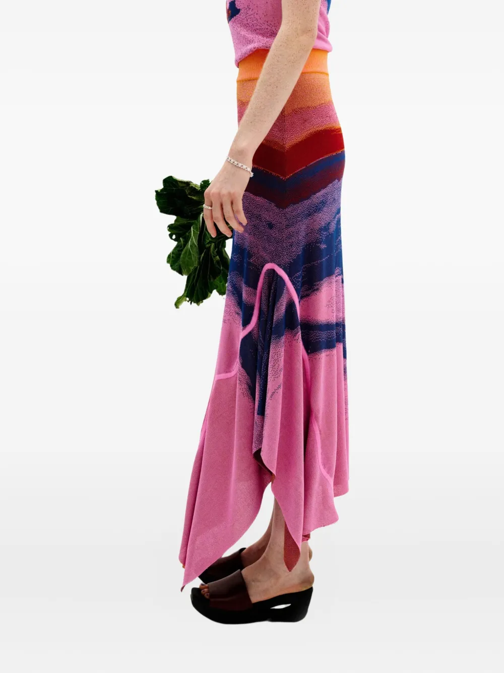 PH5 LAKE-PRINT MAXI SKIRT