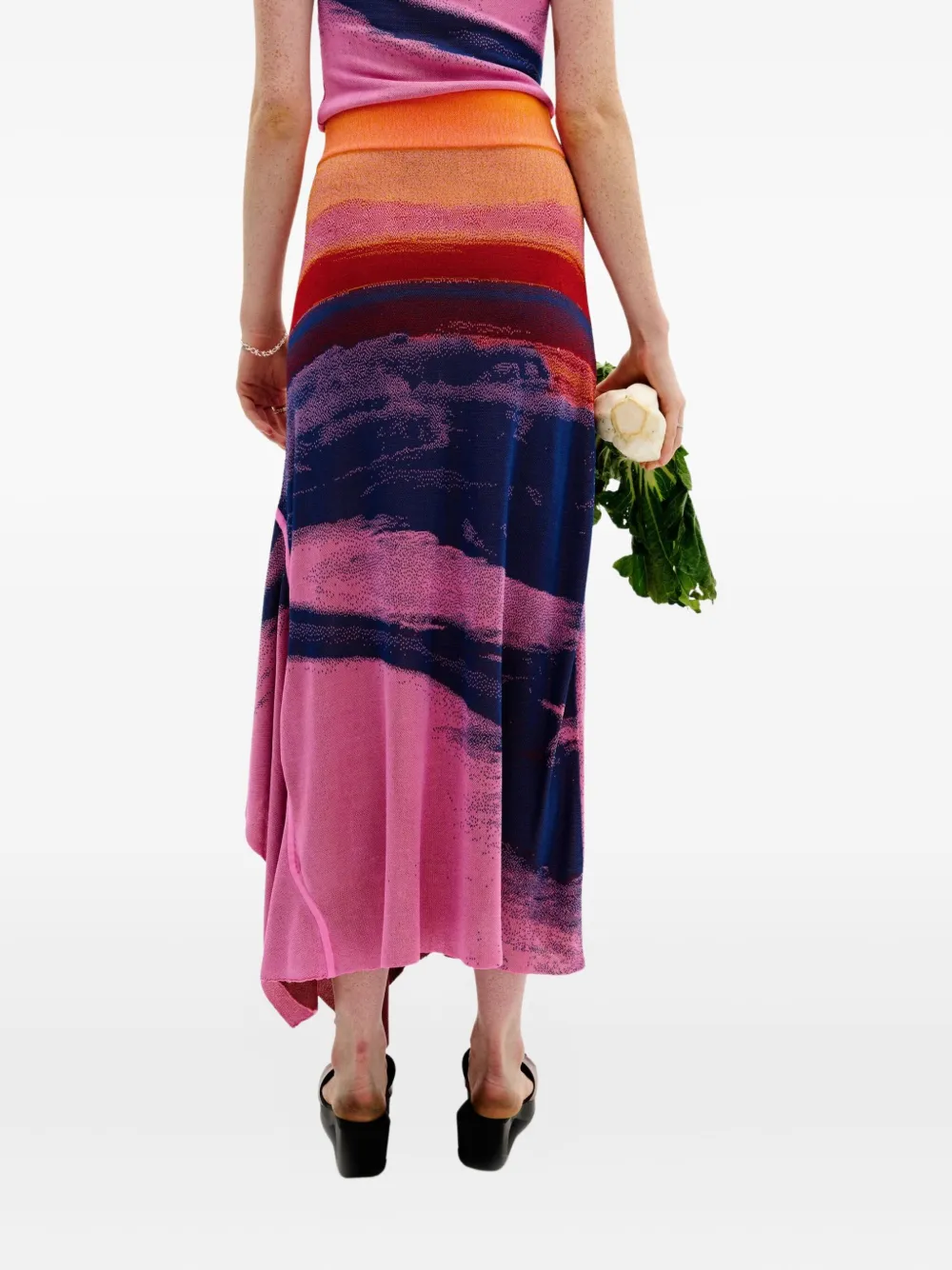 PH5 LAKE-PRINT MAXI SKIRT