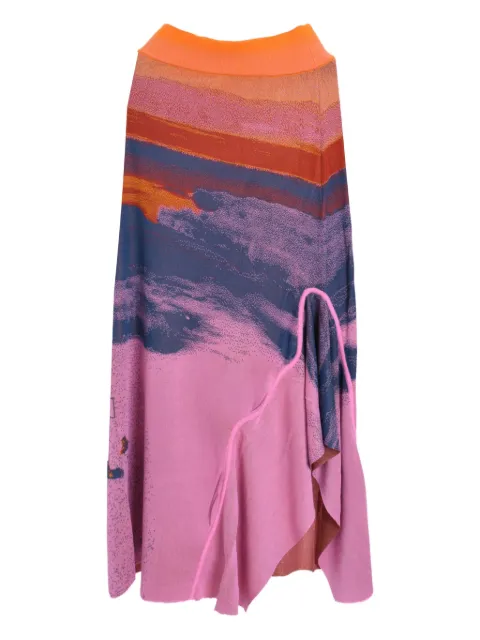 PH5 lake-print maxi skirt
