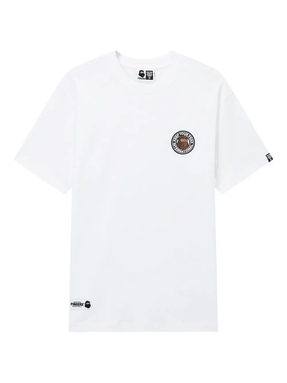FINGERCROXX logo-appliqué T-shirt | White | Image 1