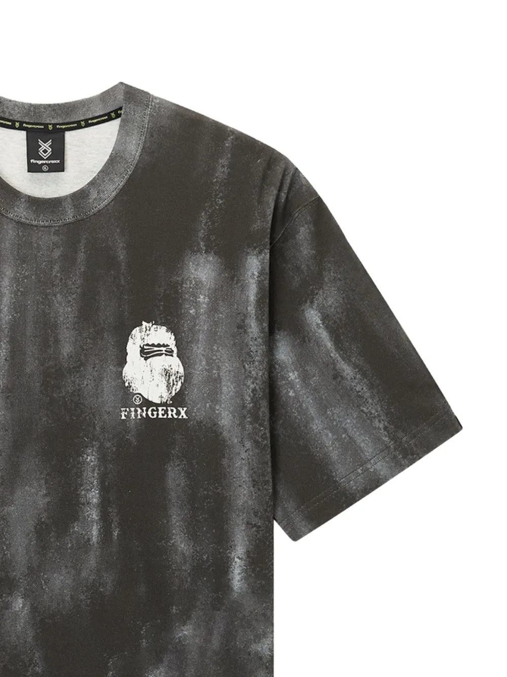 FINGERCROXX T-shirt met logoprint - Grijs