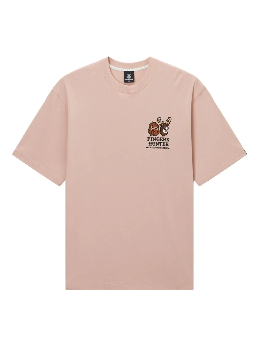 logo-embroidered T-shirt