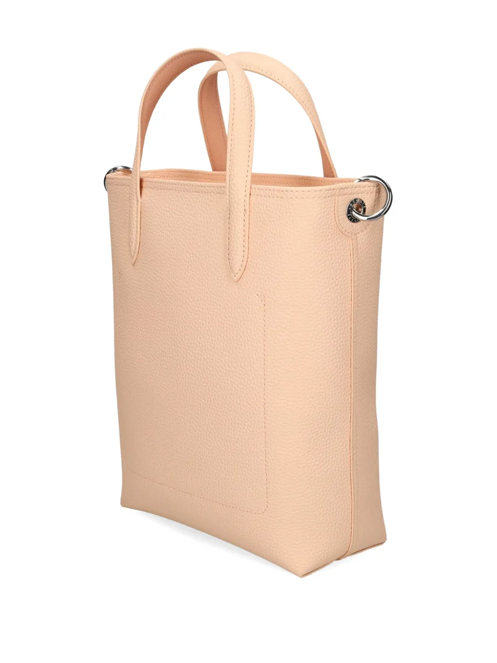 Lacoste Leren mini-shopper met textuur Roze