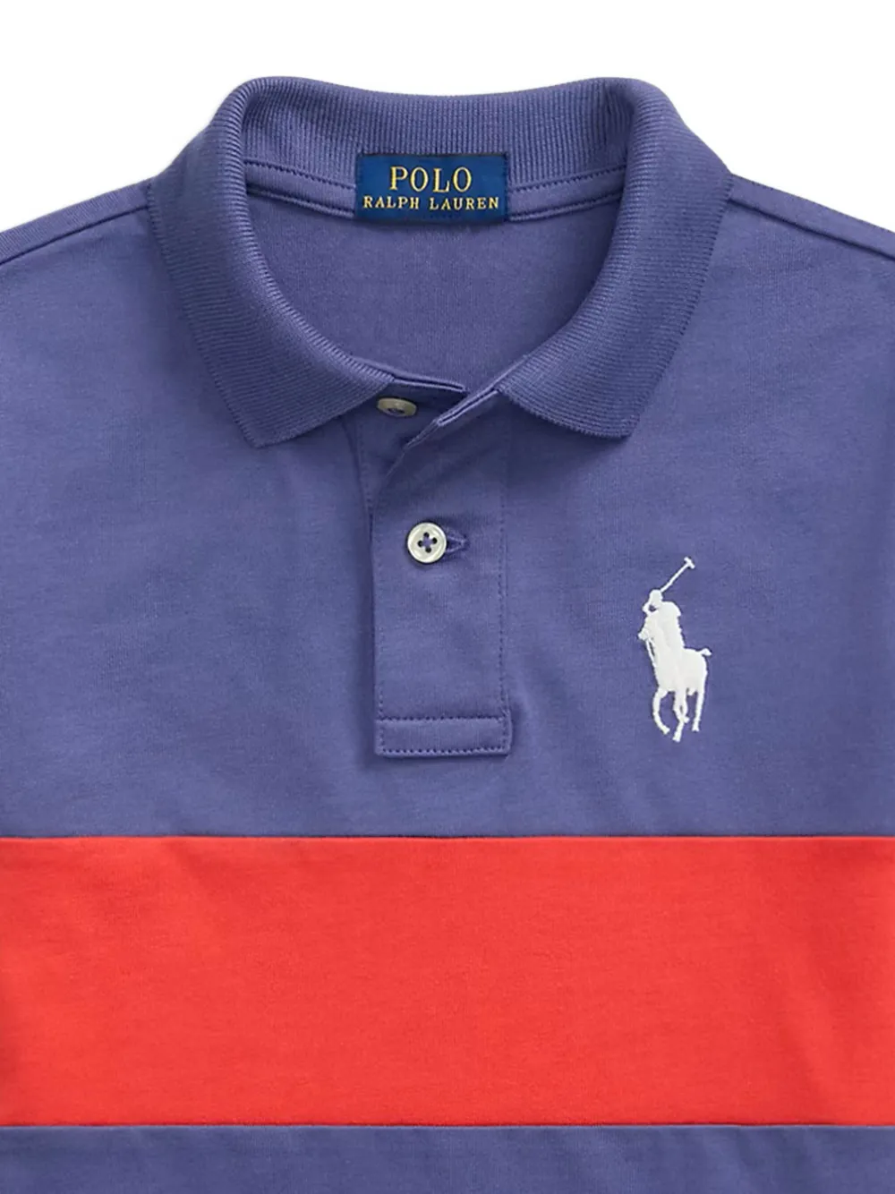 POLO RALPH LAUREN KIDS cotton polo shirt Blauw