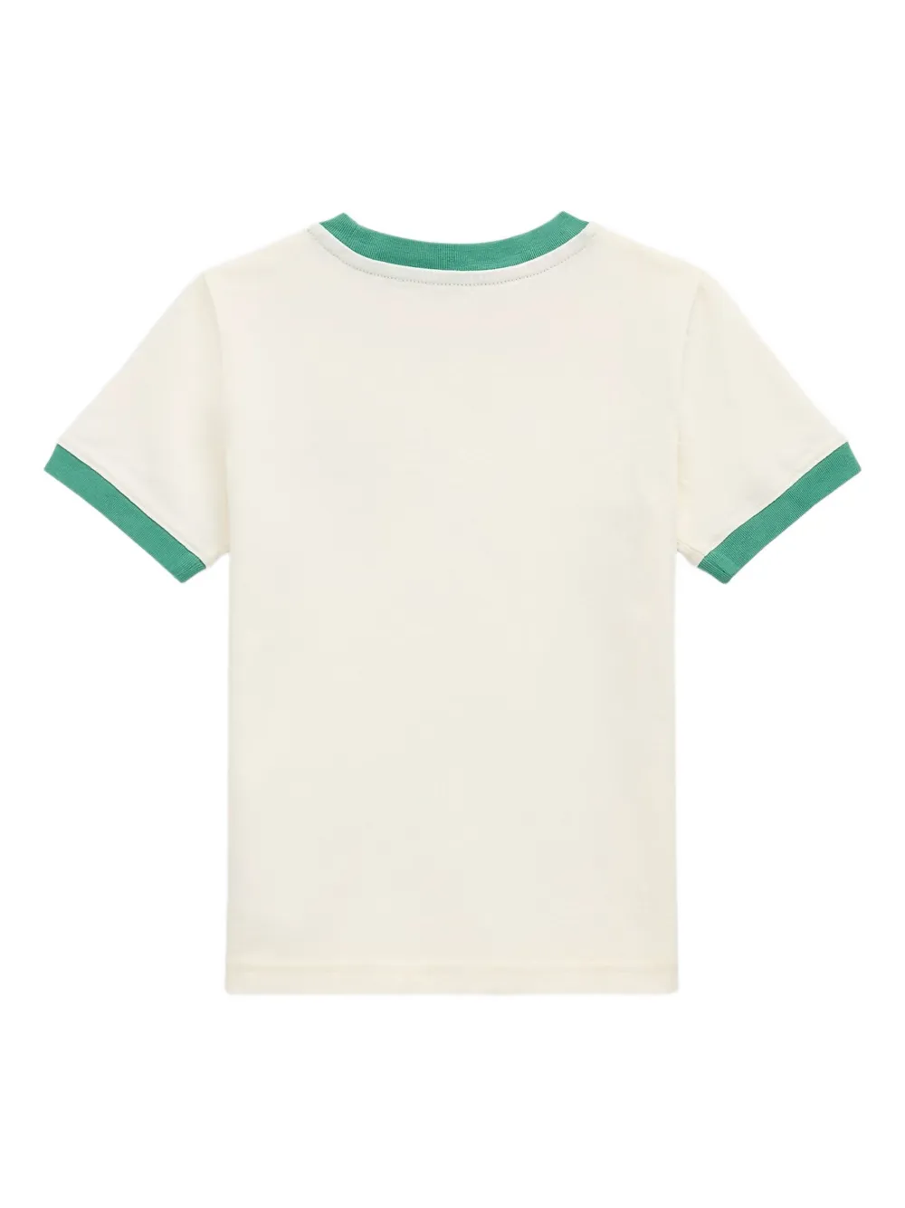 POLO RALPH LAUREN KIDS Katoenen T-shirt met geborduurd logo Beige