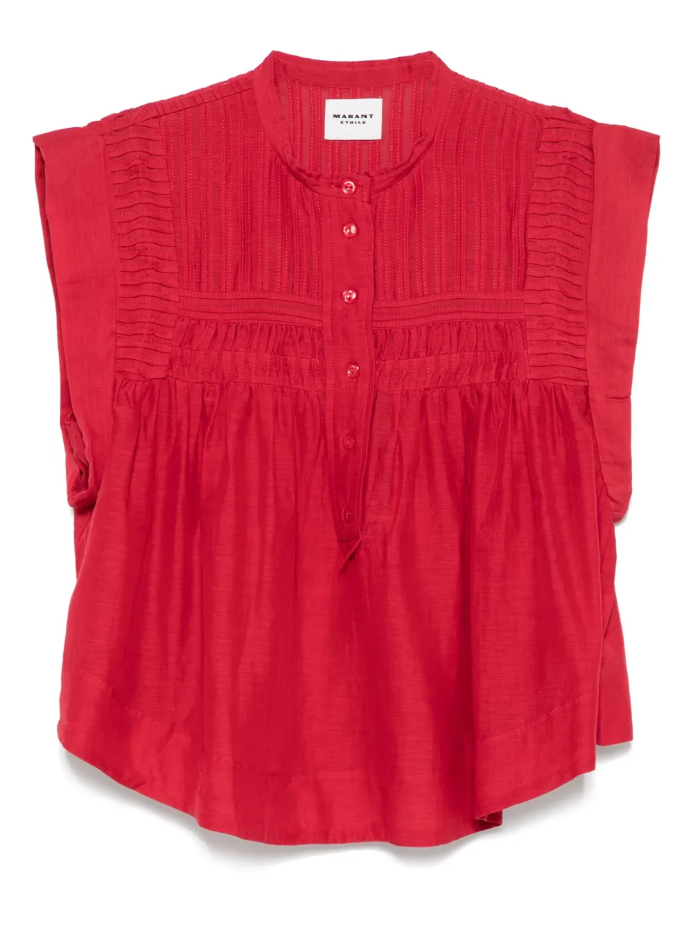 MARANT ÉTOILE blusa de mezcla de algodón orgánico | rojo | Image 1
