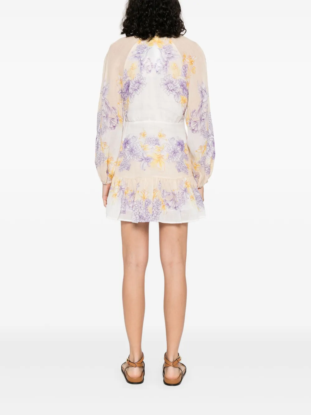 TWINSET Katoenen jurk met bloemenprint Geel