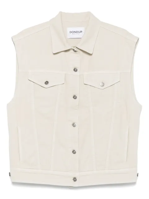 DONDUP crochet-panelling vest