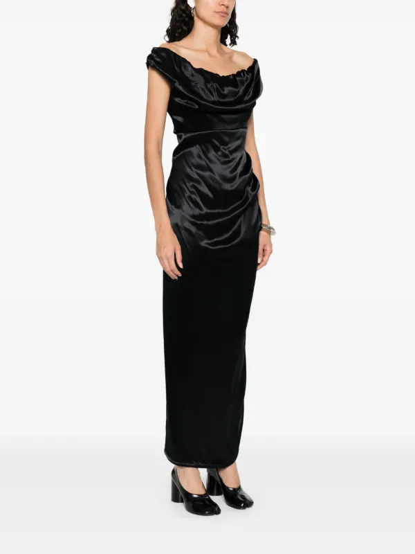 【関税込み】Vivienne Westwood ブラック Ginnie マキシドレス Black Ginnie Maxi Dress by Vivienne Westwood on Sale