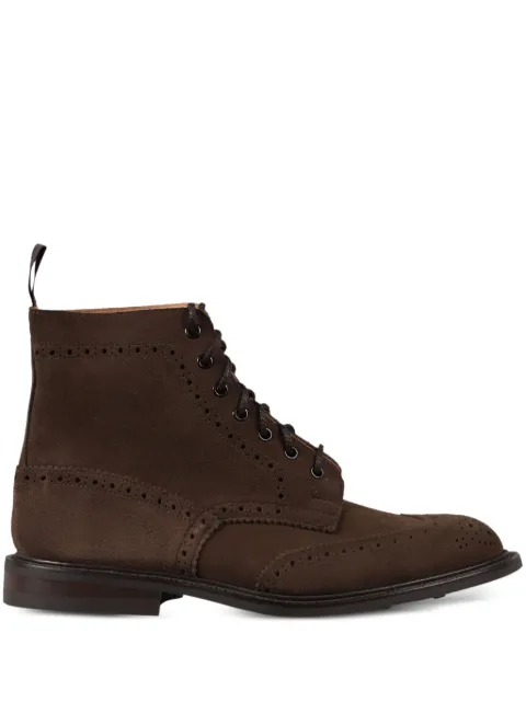 Tricker's بوت بايكر 'ستو' جلد