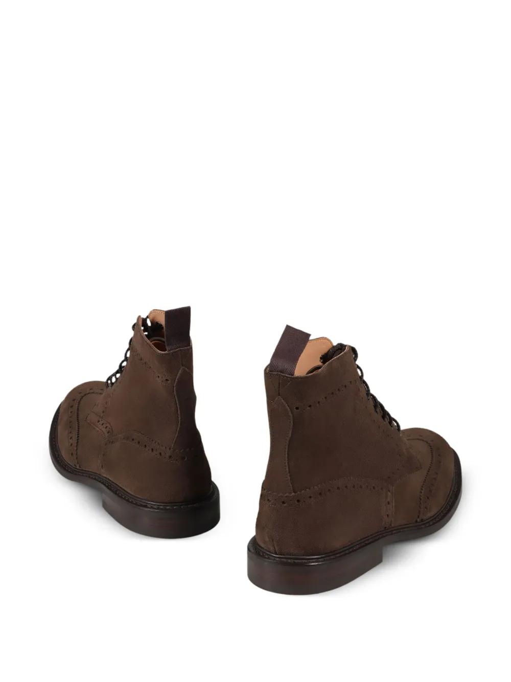 Tricker's Stow leather biker boots Brown