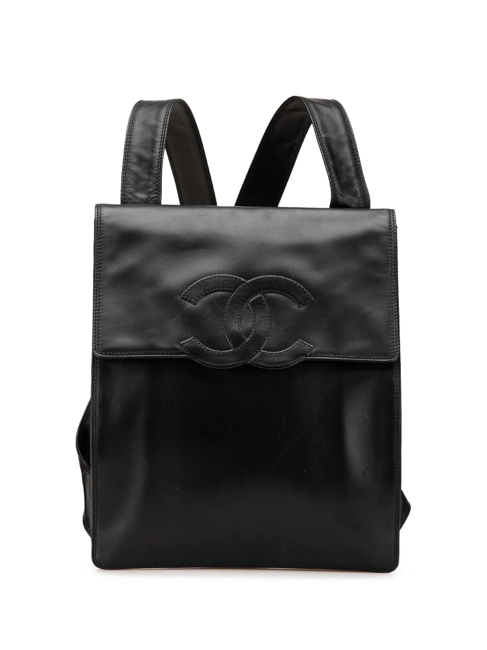 Pre-owned Chanel 2000-2002 Cc Lambskin Backpack