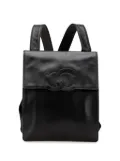CHANEL Pre-Owned 2000-2002 CC Lambskin backpack - Black