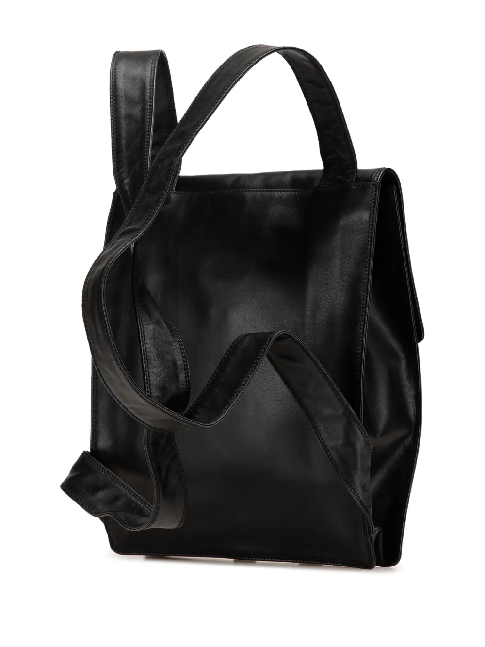 Pre-owned Chanel 2000-2002 Cc Lambskin Backpack