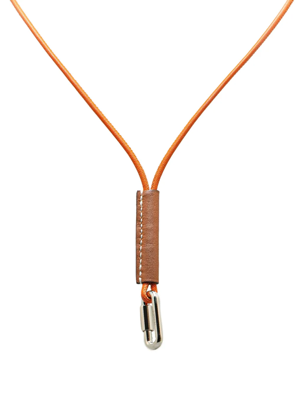 Pre-owned Hermes 2021-2025 Swift Curiosite Mousqueton Necklace Costume Necklace