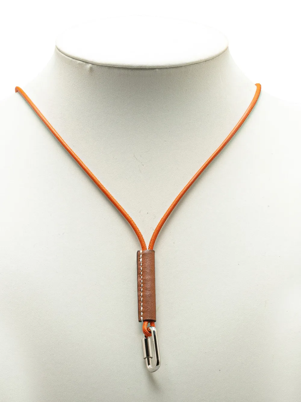 Pre-owned Hermes 2021-2025 Swift Curiosite Mousqueton Necklace Costume Necklace